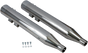 Bassani Exhaust DNT Straight Can Mufflers for '95-'16 Harley FL Models – Chrome, Part Number 1F7DNT6