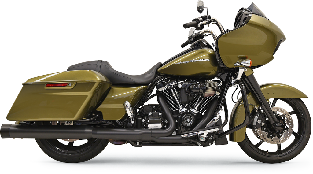 Bassani Xhaust DNT Straight Can Mufflers for FL – Black, Part Number 1F72DNT5B