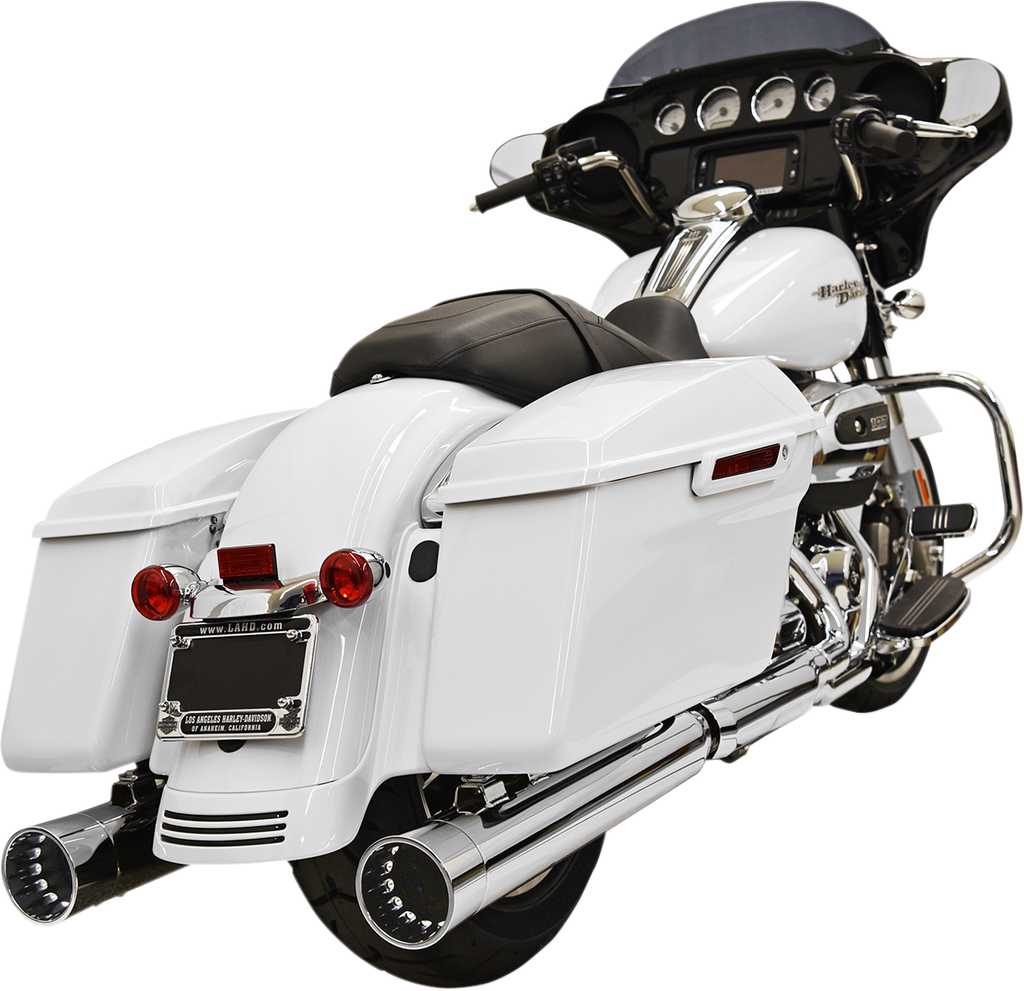 BASSANI XHAUST DNT Straight Can Mufflers for FL - Chrome (Part Number 1F72DNT6)