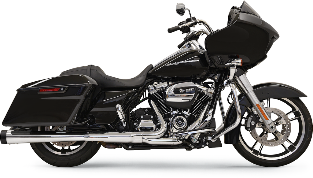 BASSANI XHAUST DNT Megaphone Muffler - Chrome/Chrome (Part #1F572DNT6)