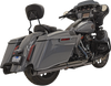 BASSANI XHAUST DNT Straight Can Mufflers for M8 CVO – Chrome/Black, Part Number 1F73DNT5