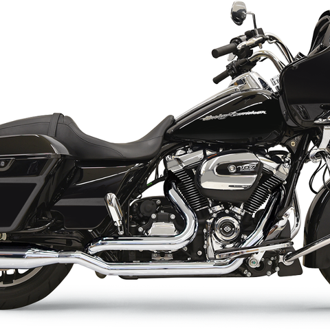 BASSANI XHAUST True-Dual Down Under Headpipes for Harley M8 11515A - Chrome Finish