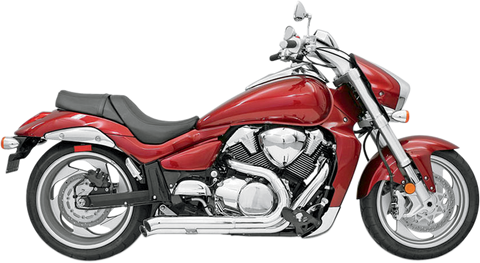 Bassani Xhaust Pro Street Turn-Out Exhaust System, Chrome, Suzuki M109R, SM9-3TO