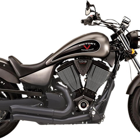 BASSANI XHAUST Pro-Street Exhaust Black - Turnout 6V23DB