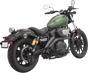 BASSANI XHAUST Sweeper Exhaust - Black with 2-Inch Radius Pipes and Full Heat Shields - Part Number 3B1F2B