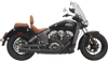 Bassani Xhaust 2:1 Black Short Exhaust System for Scout, Part Number 8S12JB