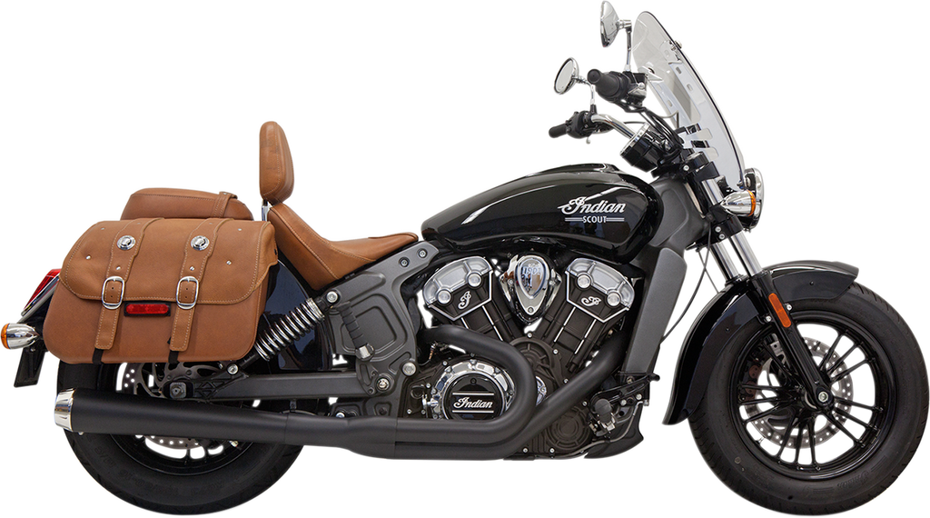 BASSANI XHAUST 2:1 Black Long Exhaust System for Scout, Part 8S11JB