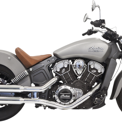 BASSANI XHAUST Classic Slip-On Mufflers, Chrome, Scout, Part Number 8S17SC