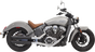 Bassani Xhaust Classic Slip-On Mufflers for Scout, Black, Part Number 8S17BSB