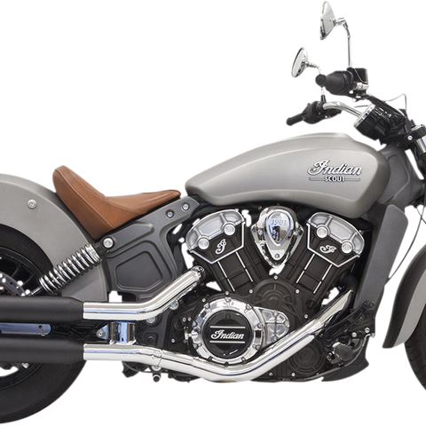 Bassani Xhaust Classic Slip-On Mufflers for Scout, Black, Part Number 8S17BSB