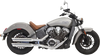 BASSANI XHAUST 8S27SC Slip-On Mufflers with Billet End Caps, 3-Inch Chrome