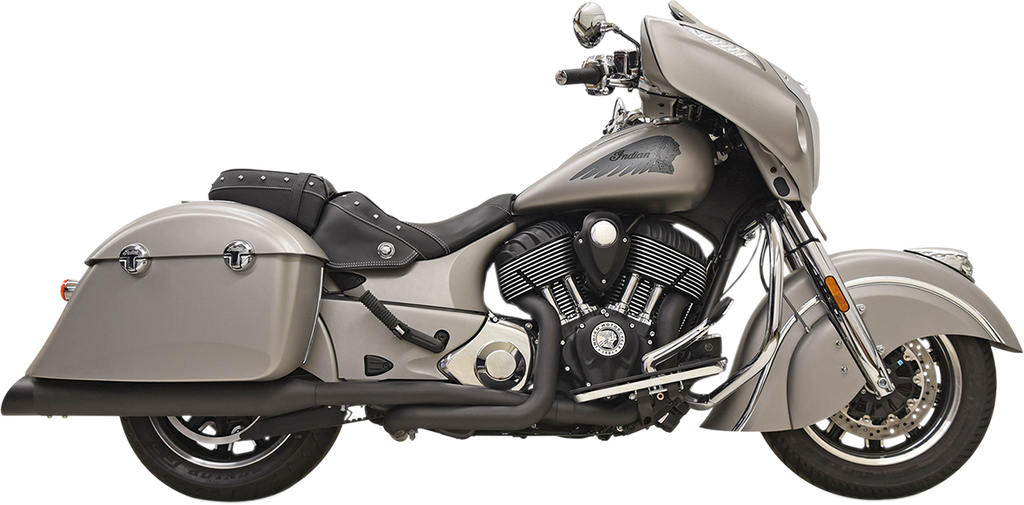 Bassani Xhaust True Dual Exhaust System - Black, 8C16BSB