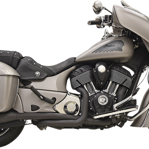 Bassani Xhaust True Dual Exhaust System - Black, 8C16BSB