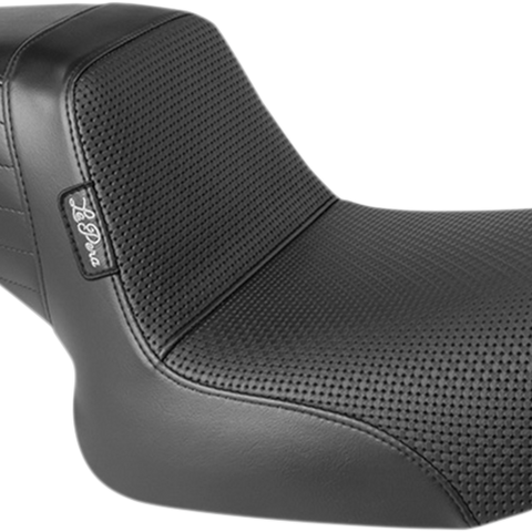LE PERA Kickflip Seat - Basketweave - Black - FXR '82-'94 L-598BW - Team Dream Rides