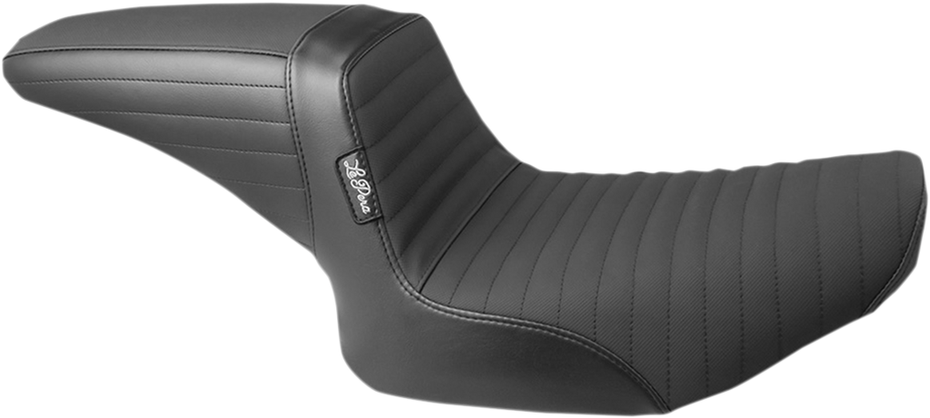 LE PERA Kickflip Seat - Pleated w/ Gripp Tape - Black - FXR '82-'94 L-598PTGP - Team Dream Rides