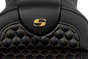 SADDLEMEN RoadSofa™ Seat with Honeycomb Pattern and Gold Stitch for FLH/FLT 2008-2023 – Part 808-07B-18907