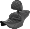 SADDLEMEN Roadsofa* Seat - with Backrest - Honeycomb - FLTR/FLHX '23-'24 823-07-189B0 - Team Dream Rides