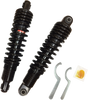 DRAG SPECIALTIES SHOCKS Premium Ride-Height Adjustable 13-Inch Heavy Duty Black C16-0154HB