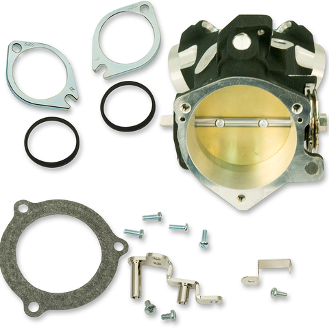 S&S Cycle Throttle Hog Cable-Operated Throttle Body Kit, Black, 2.60-Inch, Part 170-0342
