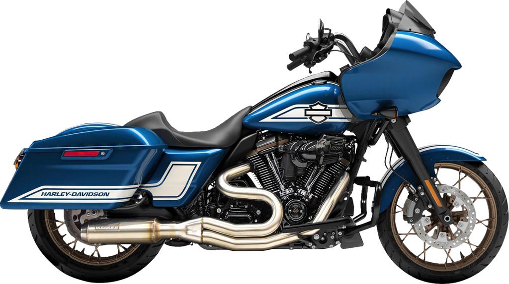 Bassani Xhaust 1F98SSE 2-Into-1 Mid-Length Stainless Steel Exhaust System with Super Bike Muffler