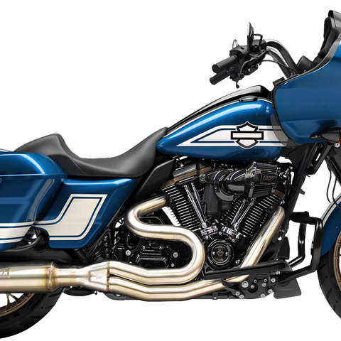 Bassani Xhaust 1F98SSE 2-Into-1 Mid-Length Stainless Steel Exhaust System with Super Bike Muffler