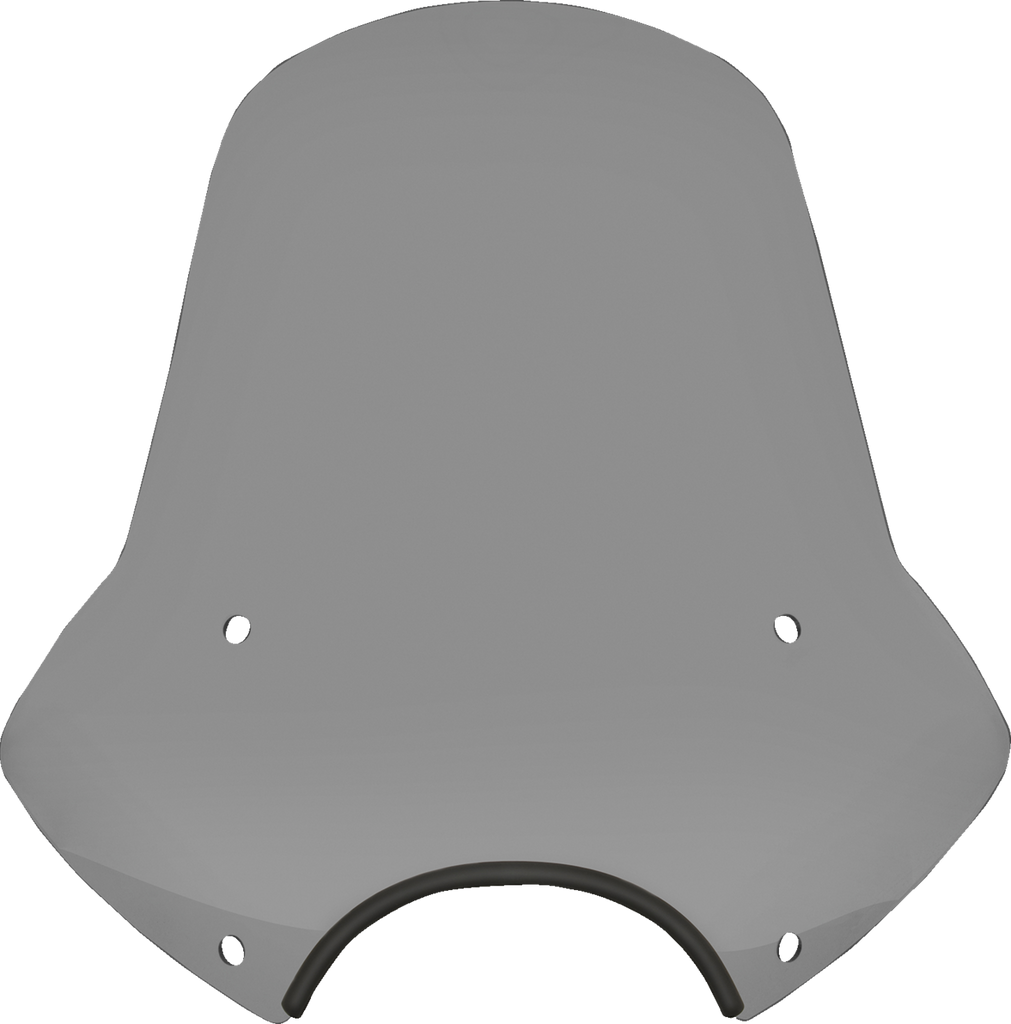 MEMPHIS SHADES Speed Demon Sportshield - 19" with 9" Headlight Cutout - Black Smoke MEP54812 - Team Dream Rides