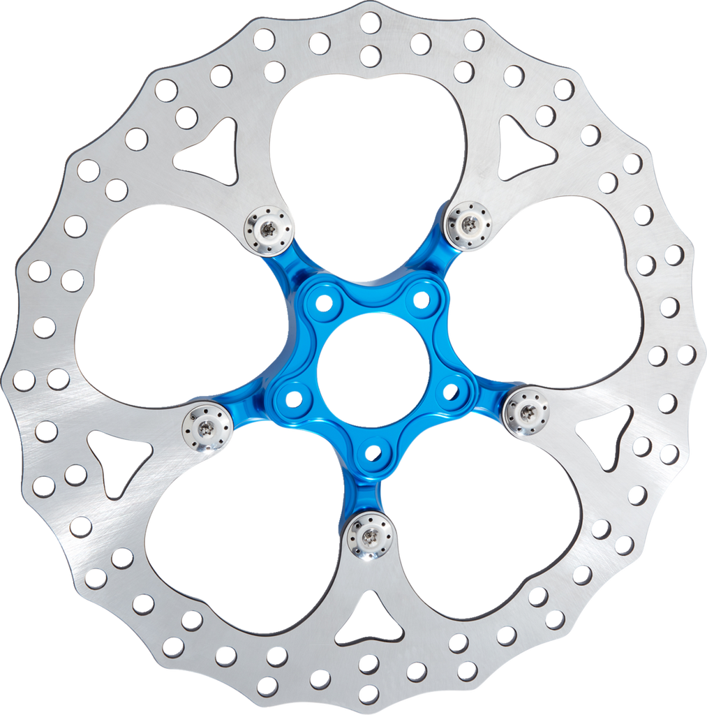 ARLEN NESS Spider Rotor - 14 Inch Blue with Titanium Floating Hardware - Part 300-062