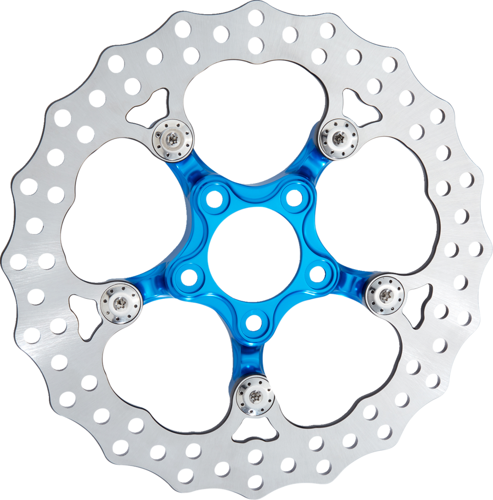 ARLEN NESS Spider Rotor - 11.8 Inch Blue with Titanium Floating Hardware - Part 300-063