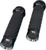 KHROME WERKS Grips - Turbine - Custom Contour - Diamond - Black 500330