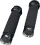 KHROME WERKS Grips - Turbine - Custom Contour - Diamond - Black 500330 - Team Dream Rides