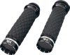 KHROME WERKS Grips - Tracer - Custom Contour - Diamond - Black 500320