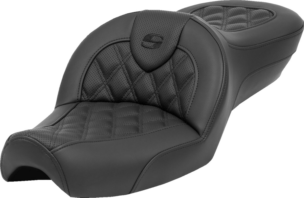 SADDLEMEN Roadsofa* Seat - without Backrest - Lattice Stitch - XL '79-'03 879-03-182 - Team Dream Rides