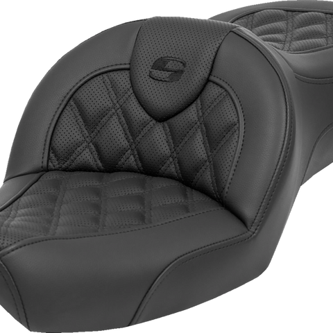 SADDLEMEN Roadsofa™ Seat with Lattice Stitch for XL '79-'03 – Model 879-03-182
