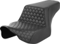 SADDLEMEN Step-Up Seat - Front Honeycomb - Black Stitching - FL '23-'24 823-07-17700 - Team Dream Rides