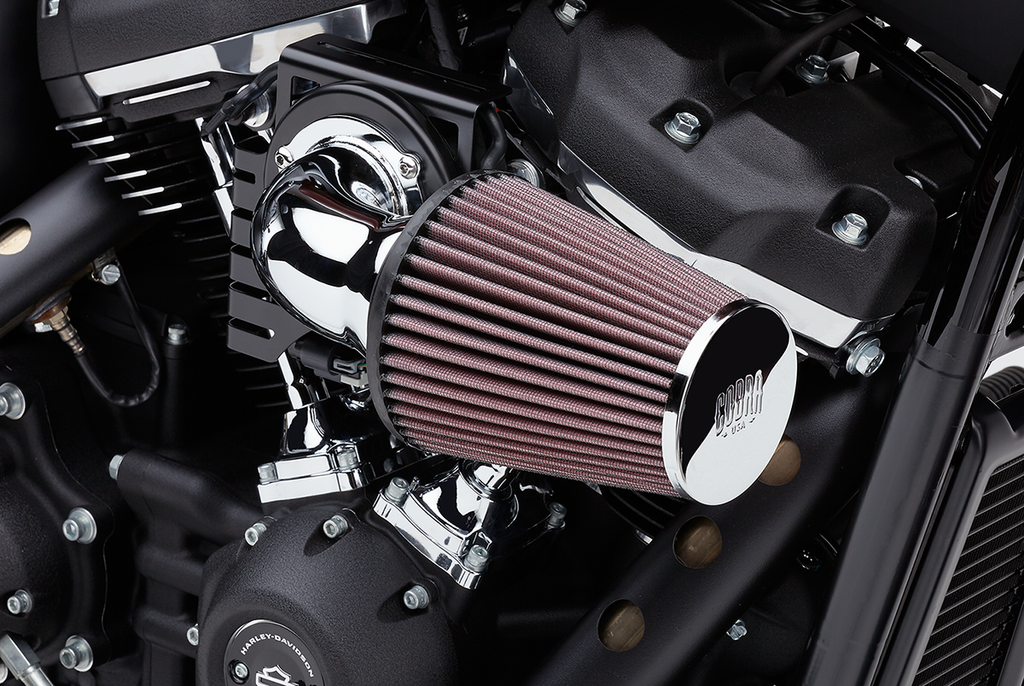 COBRA Cone Air Intake Kit - Chrome - Sportster 606-0103-06 - Team Dream Rides