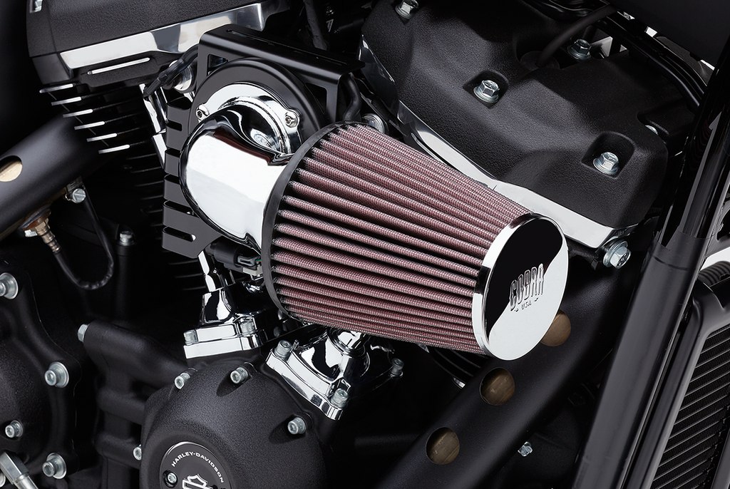 COBRA Cone Air Intake Kit - Chrome - Softail 606-0104-06 - Team Dream Rides