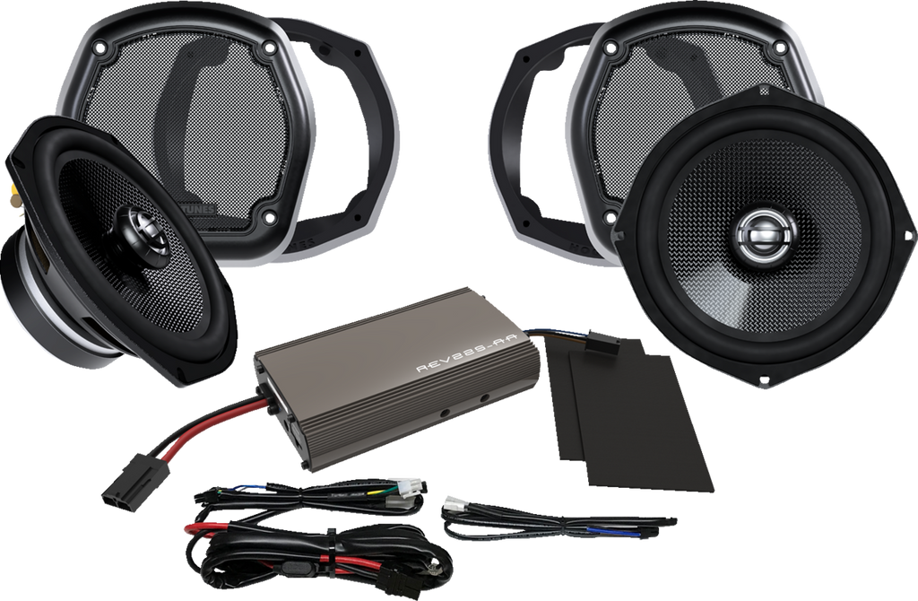 HOGTUNES Amplifier/Speaker Kit - 225 W - Lower Fairing 702-XL Amp Kit - Team Dream Rides