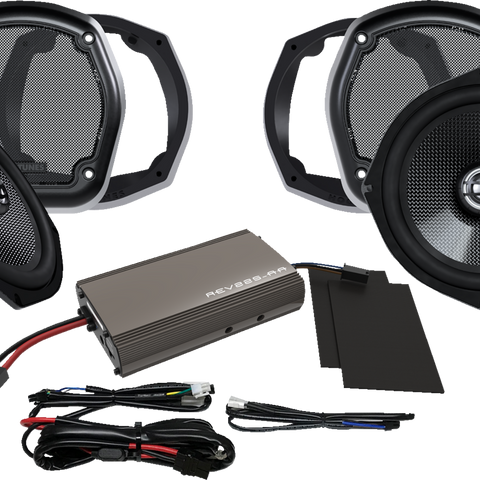 HOGTUNES Amplifier/Speaker Kit - 225 W - Lower Fairing 702-XL Amp Kit - Team Dream Rides