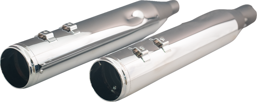 KHROME WERKS 4-1/2" HP-Plus? Slip-On Mufflers with Race Tip - Chrome - M8  202935