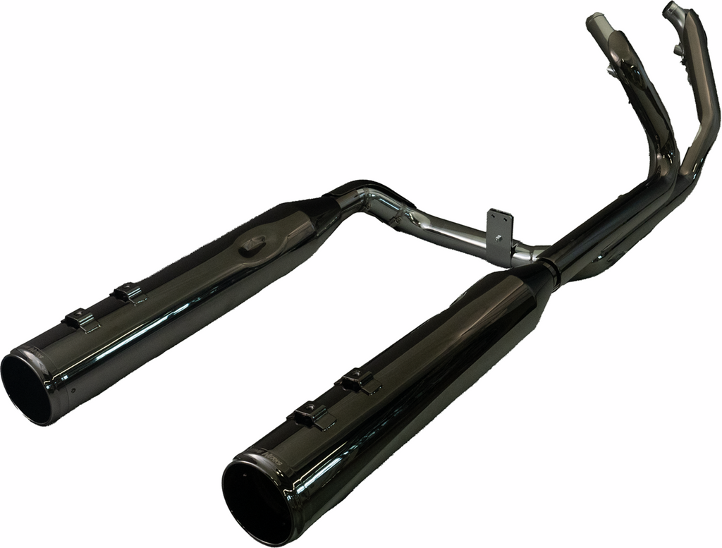 Khrome WERKS 201150 2-into-2 Dominator Exhaust System with Race Tip for Twin Cam Models