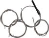 LA CHOPPERS Handlebar Cable/Brake Line Kit - Complete - 12" - 14" Handlebars - Stainless LA-8059KT2-13 - Team Dream Rides