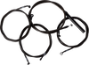 LA CHOPPERS Handlebar Cable/Brake Line Kit - Complete - 15" - 17" Handlebars - Midnight LA-8059KT2-16M - Team Dream Rides