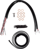LA CHOPPERS Handlebar Cable/Brake Line Kit - Complete - 12" - 14" Handlebars - Stainless LA-8059KT2-13 - Team Dream Rides