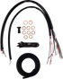 LA CHOPPERS Handlebar Cable/Brake Line Kit - Complete - 15" - 17" Handlebars - Midnight LA-8059KT2-16M - Team Dream Rides