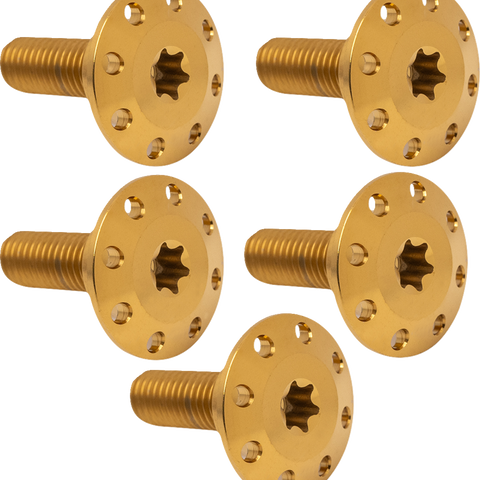 ARLEN NESS Bolt Kit - Holeshot/Rotor/Rear - Hub Mount - Gold - 5 Pack 300-908 - Team Dream Rides