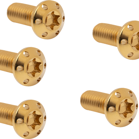ARLEN NESS Bolt Kit - Holeshot/Rotor/Front - Hub Mount - Gold - 5 Pack 300-914 - Team Dream Rides