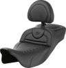 SADDLEMEN Roadsofa™ Extended Reach Seat with Backrest for FL '08-'24 - Part 808-07B-203B0