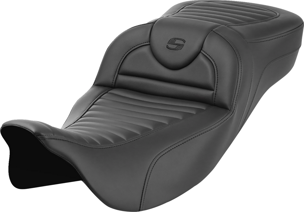 SADDLEMEN Roadsofa* Extended Reach Seat - without Backrest - Tuck-n-Roll - FL '08-'23 808-07B-20300