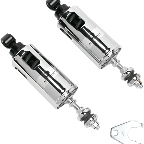 Progressive Suspension 422 Series Adjustable Shocks with Chrome Cover - 950 lb/in - Model 422-4037C
