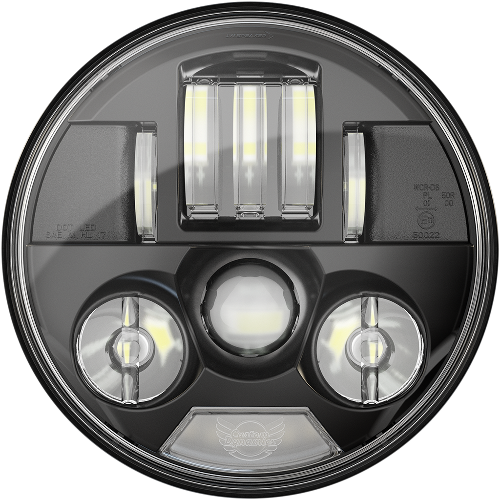 CUSTOM DYNAMICS 7" Probeam® LED Headlamp - Black - Indian PB-7-IND-B